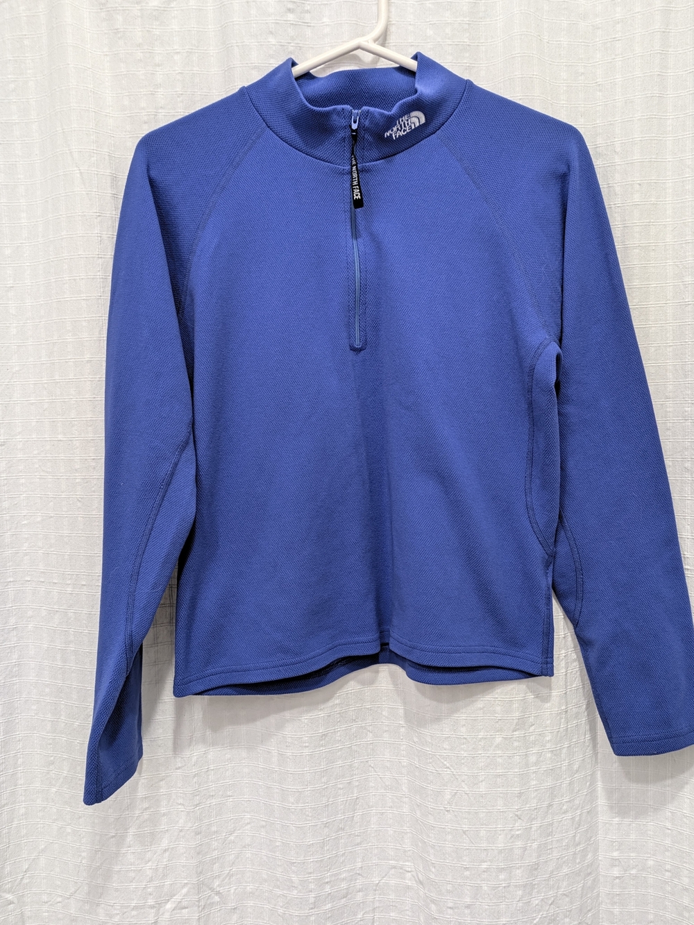 The North Face Woman's Purple Blue Quarter-Zip Fleece Pullover Medium